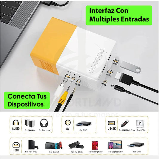 MINI PROYECTOR PRO {ENVÍO GRATIS - PAGA AL RECIBIR}🔥